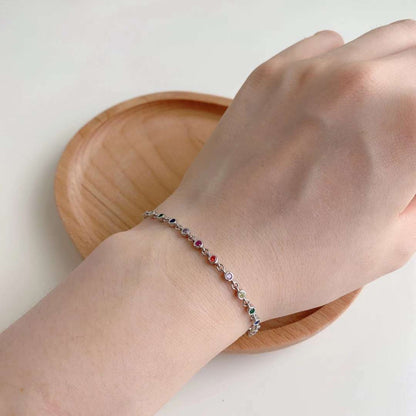 [AURORA]Colorful Bead Array Bracelet