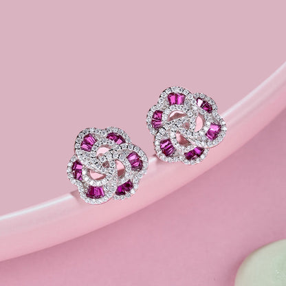 [AURORA]Exquisite Flower Shape Daily Earrings