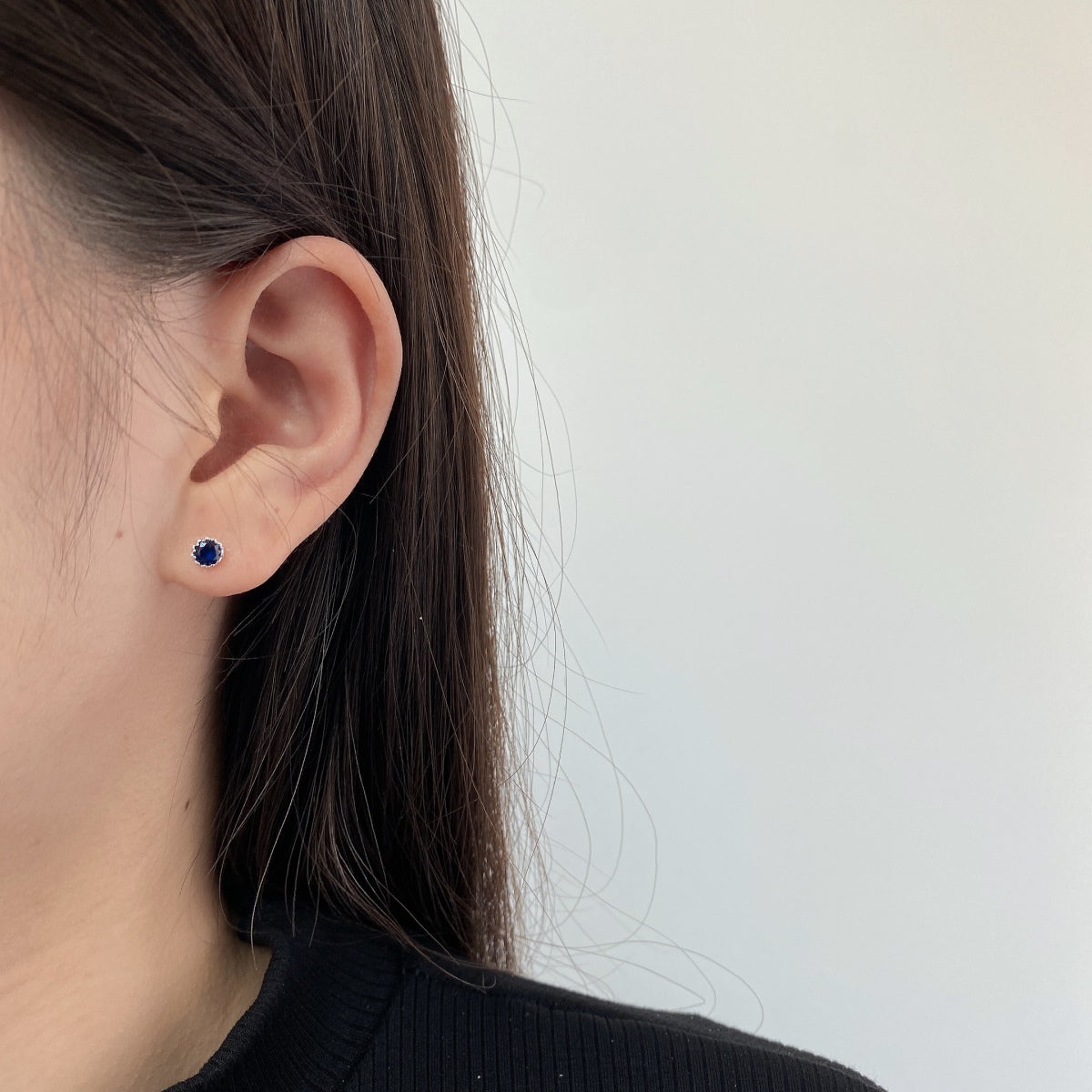 [AURORA]Sparkling Colorful Round Shape Earrings