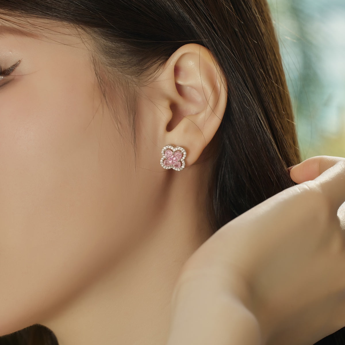 [AURORA]Lucky Four-Leaf Clover Exquisite Earrings