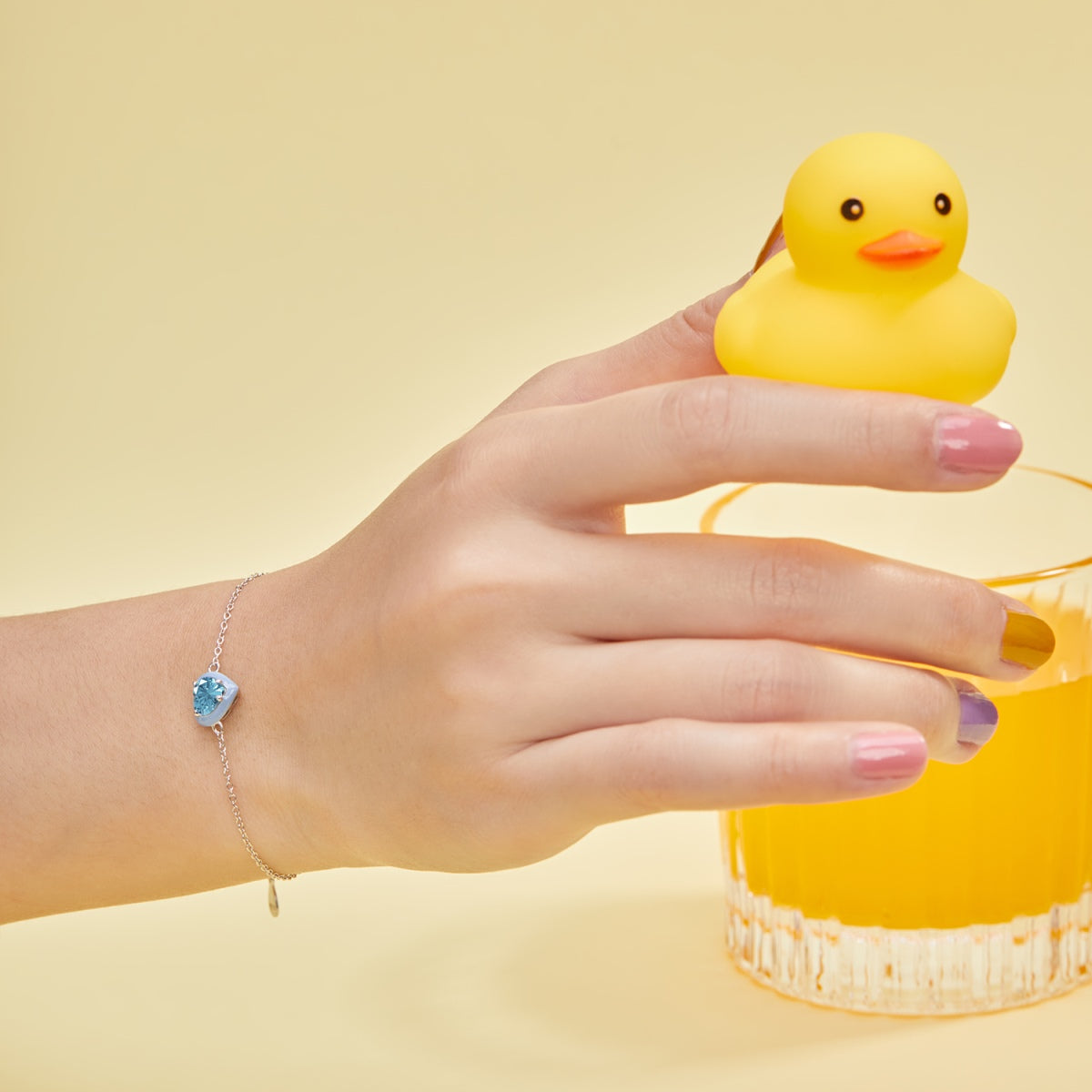 [AURORA]Sparkling Romantic Heart Shape Lover Bracelet