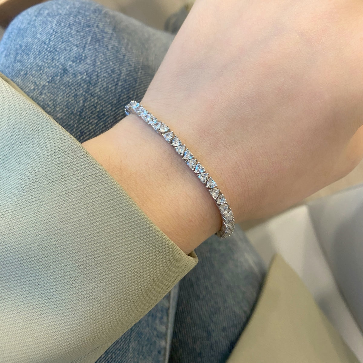 [AURORA]Dazzling Romantic Heart Bracelet