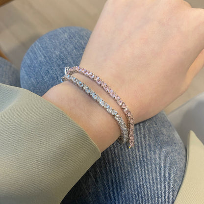 [AURORA]Dazzling Romantic Heart Bracelet
