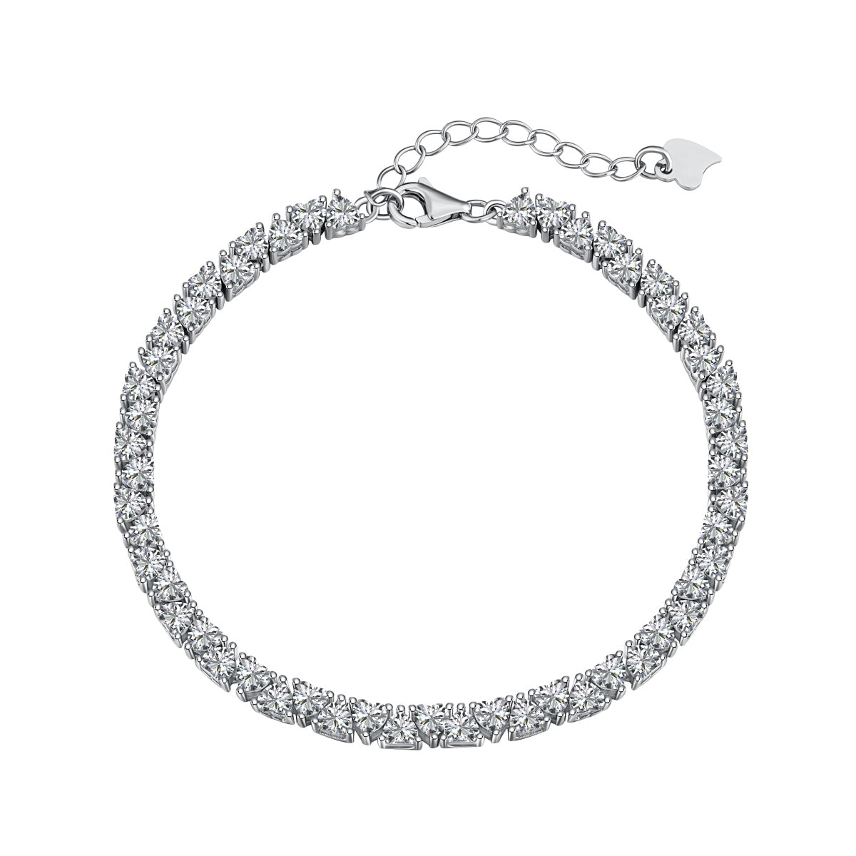 [AURORA]Dazzling Romantic Heart Bracelet
