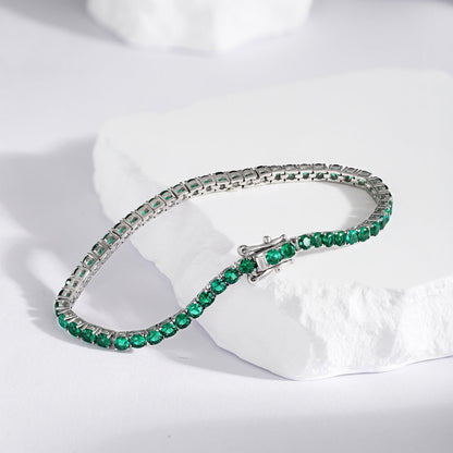 [AURORA]Radiant Colorful Round Cut Party Bracelet