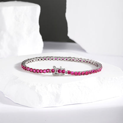 [AURORA]Radiant Colorful Round Cut Party Bracelet