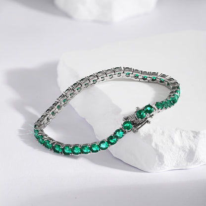 [AURORA]Radiant Colorful Round Cut Party Bracelet