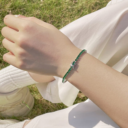 [AURORA]Radiant Colorful Round Cut Party Bracelet