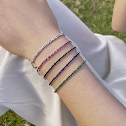 [AURORA]Radiant Colorful Round Cut Party Bracelet