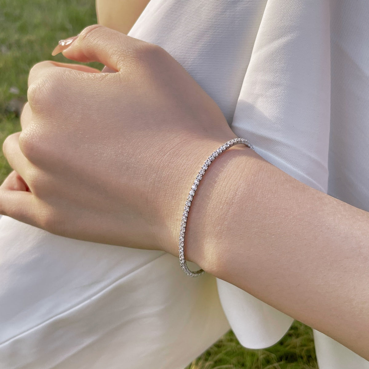 [AURORA]Radiant Colorful Round Cut Party Bracelet