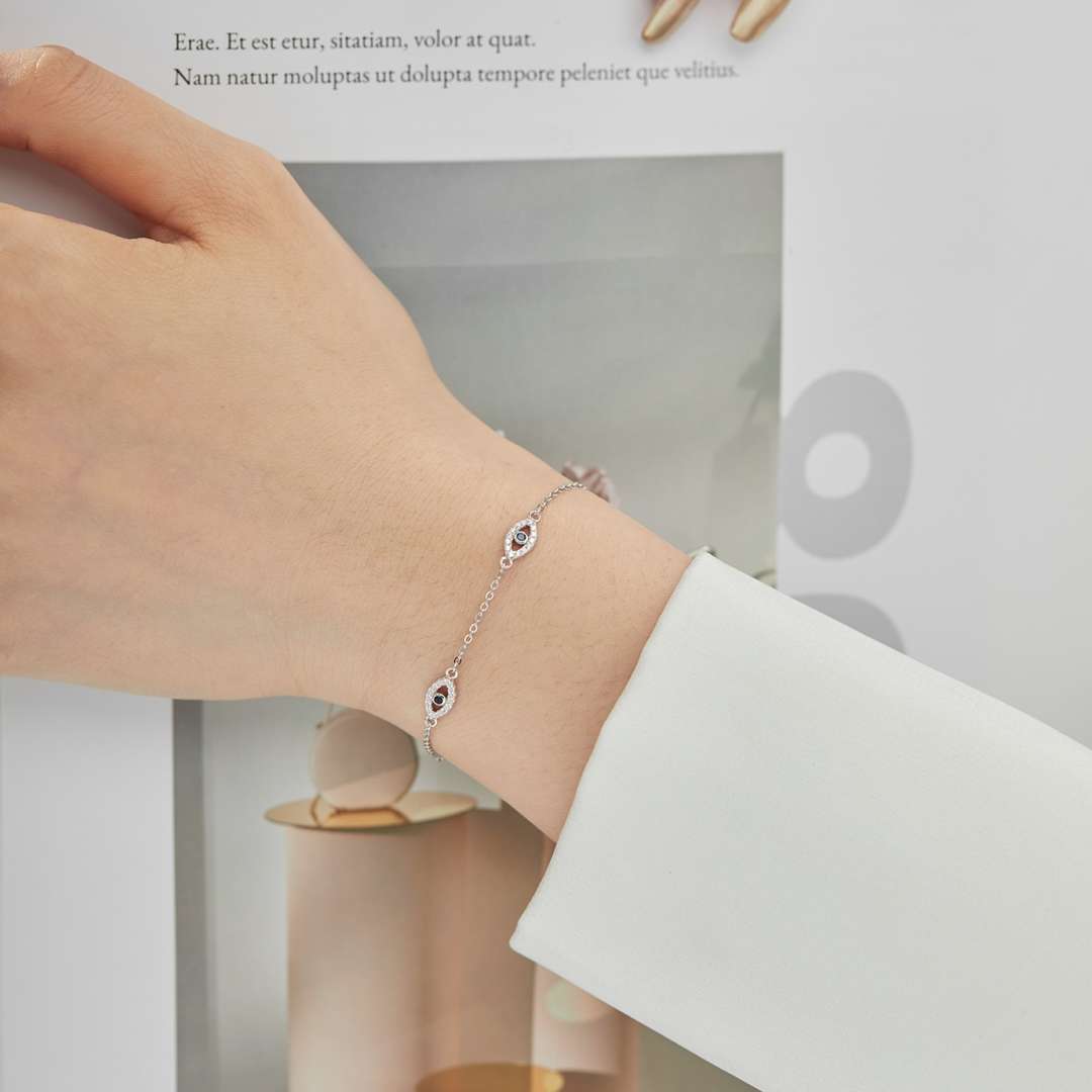 [AURORA]Evil Eye Shape Pendent Necklace