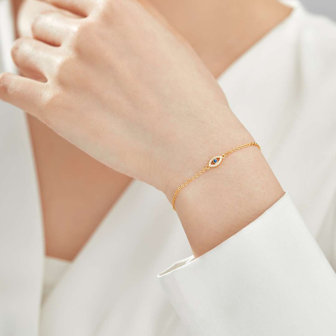 [AURORA]Evil Eye Shape Necklace