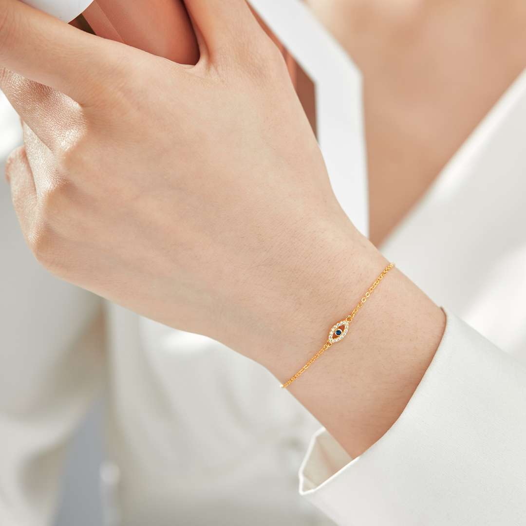 [AURORA]Evil Eye Shape Necklace