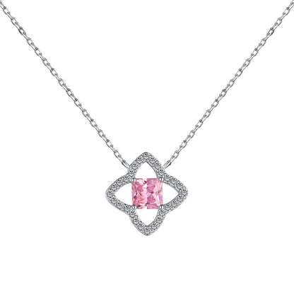 [AURORA]Exquisite Flower Shape Princess Cut Necklace