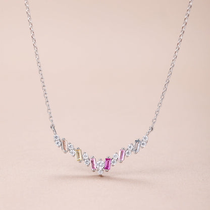 [AURORA]Dazzling Rainbow Necklace