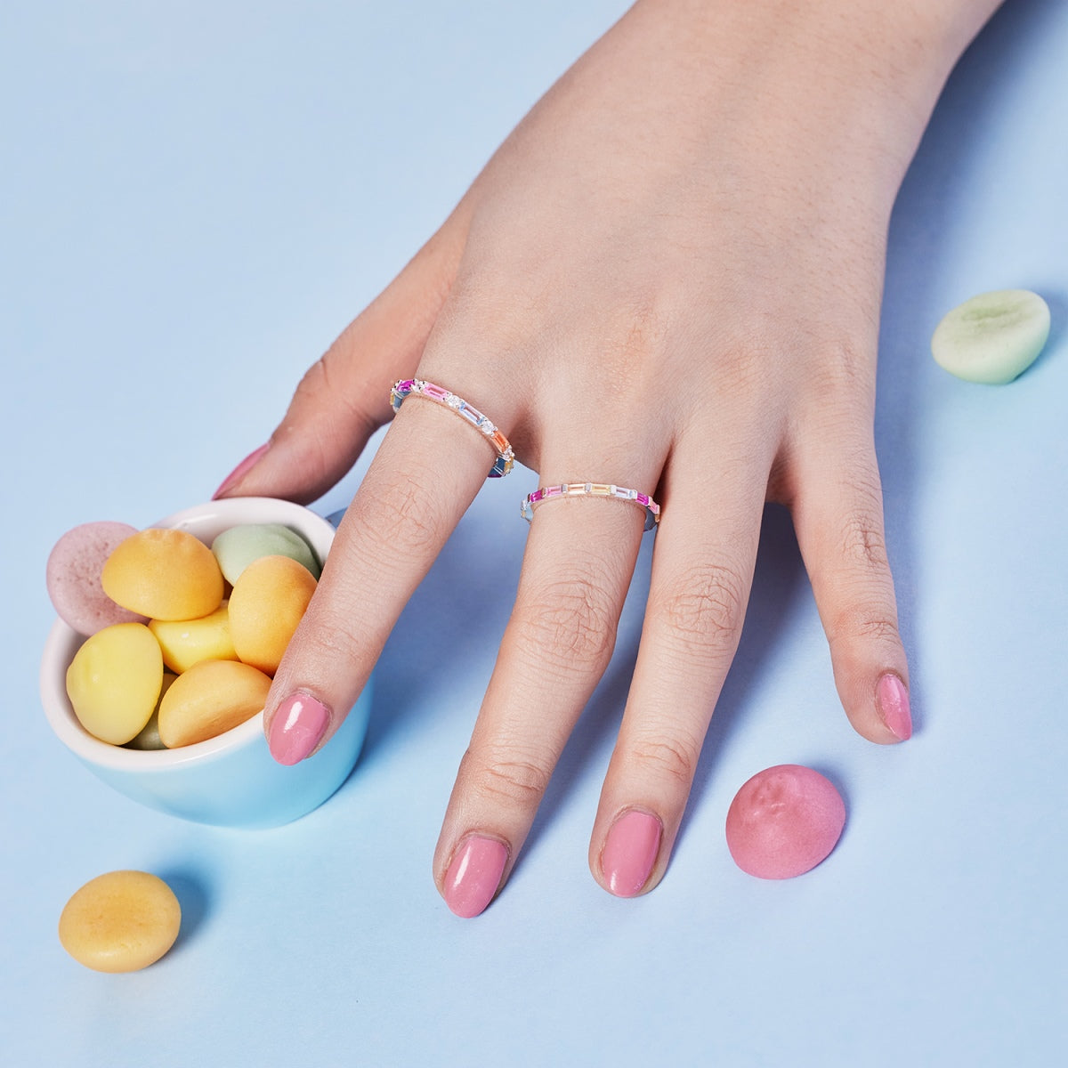 [AURORA]Lively In Shades Elegant Radiant Cut Daily Ring