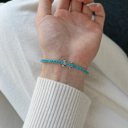 [AURORA]Dainty Charming Round Cut Tennis Bracelet