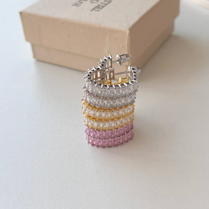 [AURORA]Radiant Heart Cutout Earrings