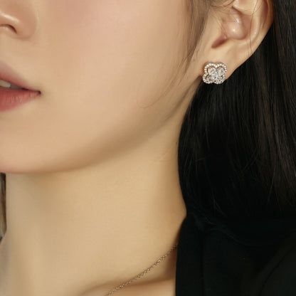 [AURORA]Lucky Four-Leaf Clover Exquisite Earrings