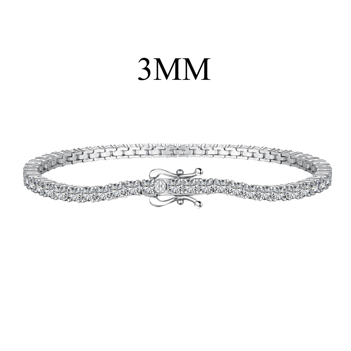 [AURORA]Dainty Charming Round Cut Tennis Bracelet