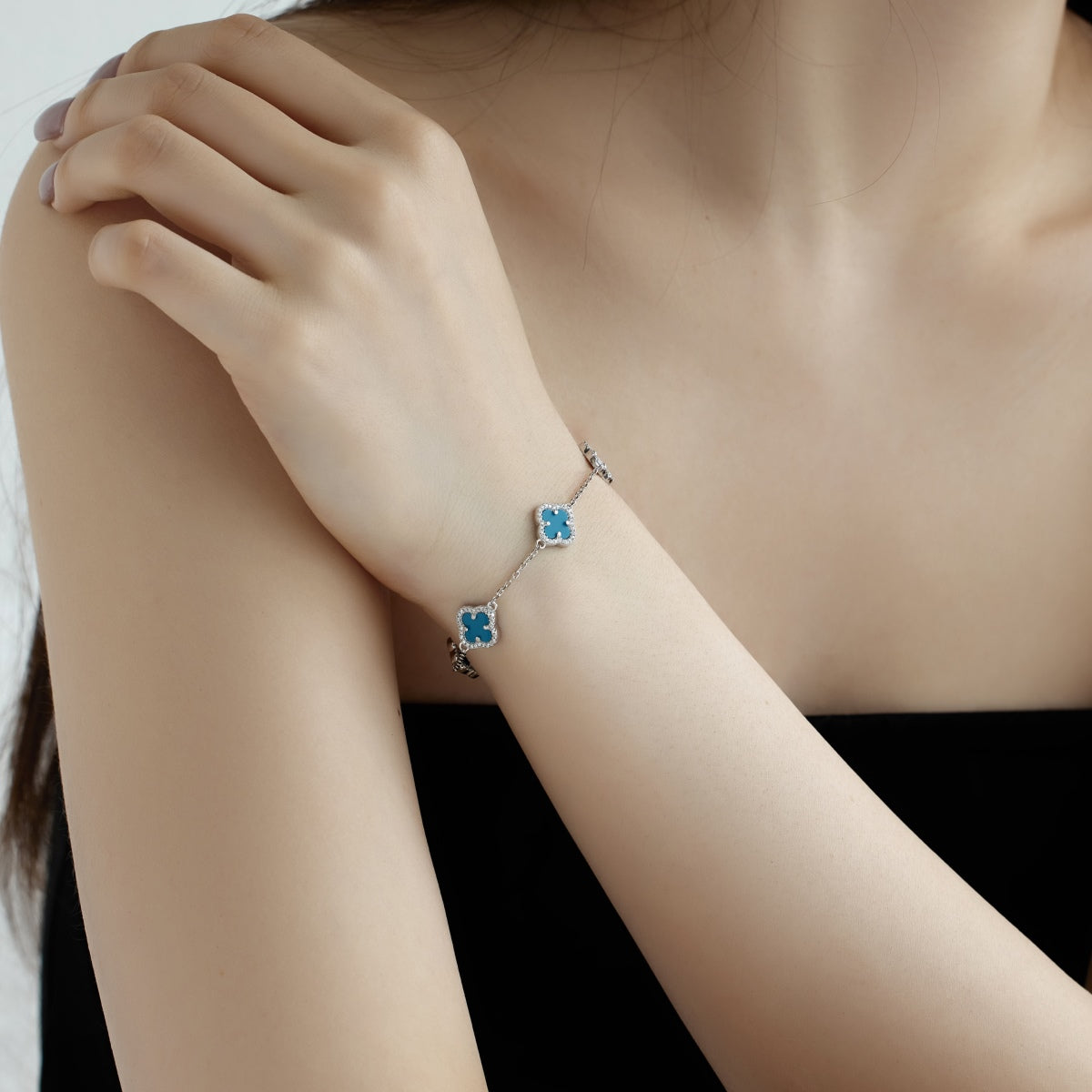 [AURORA]Four-Leaf Clover Exquisite Bracelet