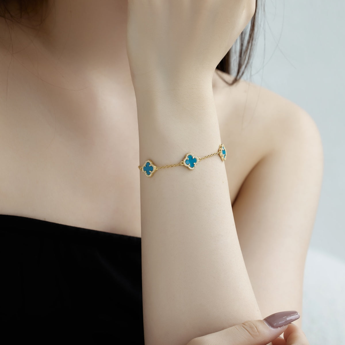 [AURORA]Four-Leaf Clover Exquisite Bracelet