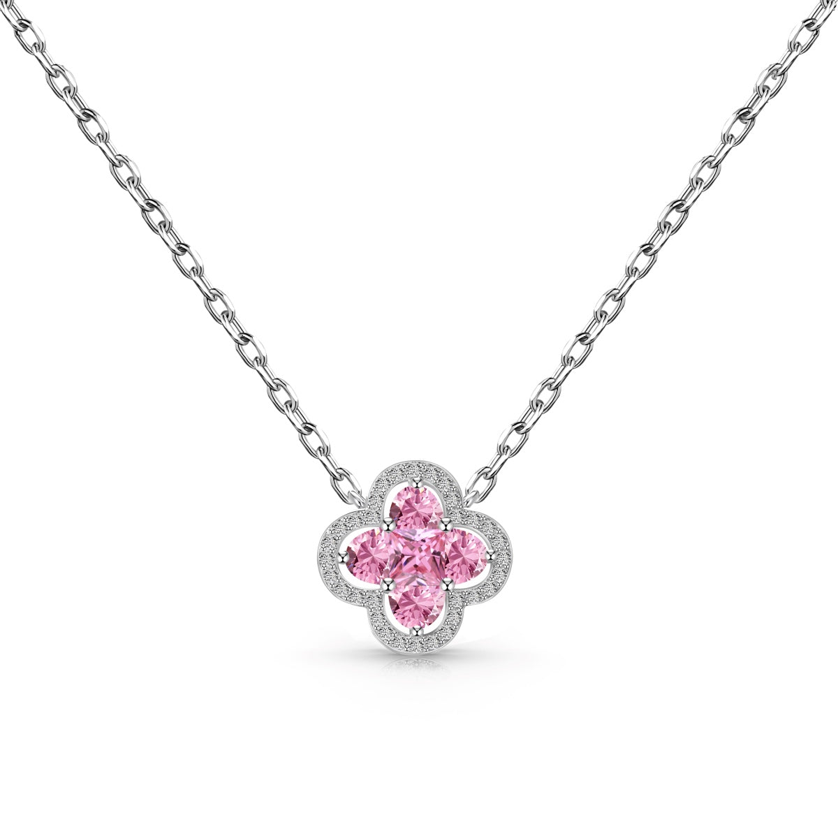[AURORA]Spliced Lucky Four-Leaf Clover Versatile Necklace