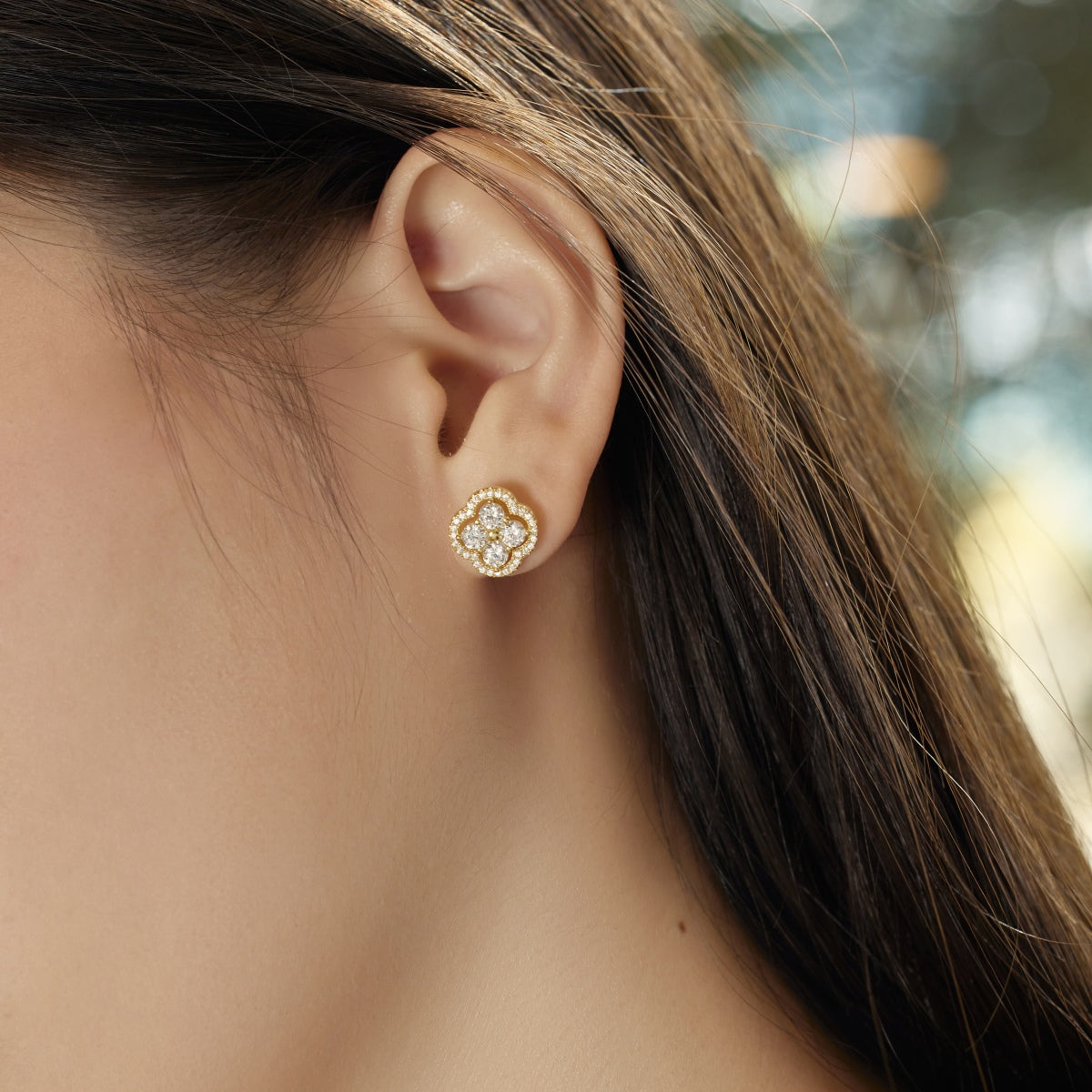 [AURORA]Four-Leaf Clover Exquisite Earrings