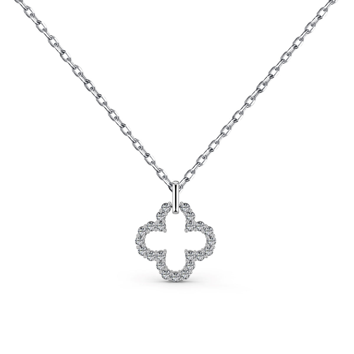 [AURORA]Four-Leaf Clover Hollow Design Exquisite Necklace