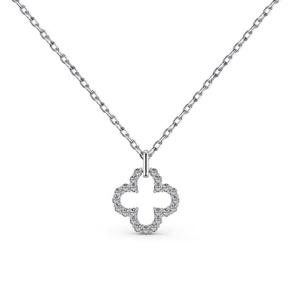 [AURORA]Four-Leaf Clover Hollow Design Exquisite Necklace