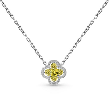 [AURORA]Spliced Lucky Four-Leaf Clover Versatile Necklace