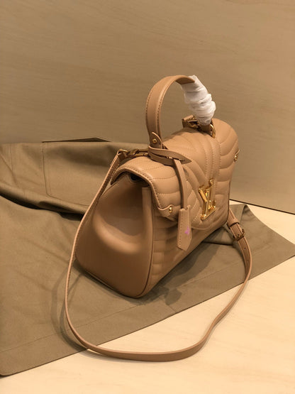 LV NEW WAVE TOP HANDLE 26CM BEIGE CALFSKIN