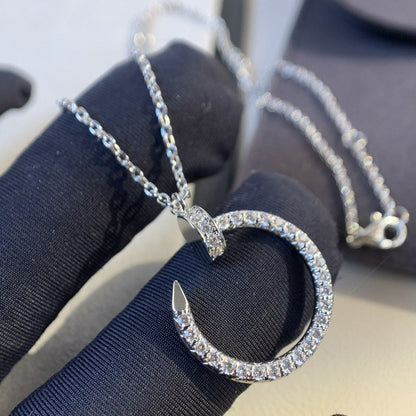 [AURORA]JUSTE NECKLACE SILVER DIAMONDS