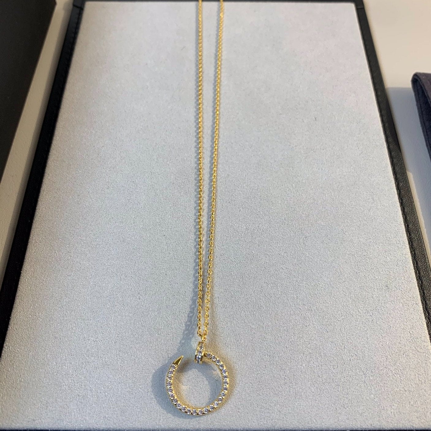 [AURORA]JUSTE NECKLACE GOLD DIAMONDS