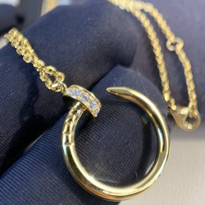 [AURORA]JUSTE NECKLACE GOLD DIAMONDS