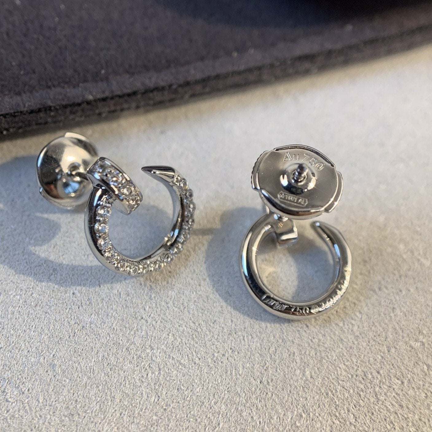 [AURORA]JUSTE EARRINGS SILVER DIAMONDS