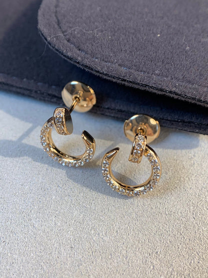 [AURORA]JUSTE EARRINGS GOLD DIAMONDS