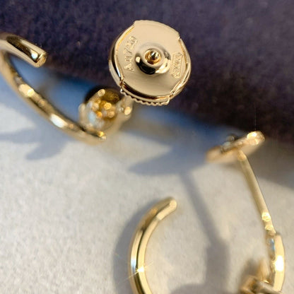 [AURORA]JUSTE EARRINGS PINK GOLD