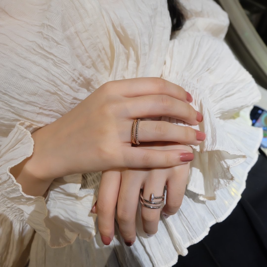 [AURORA]JUSTE RING 1.8MM SILVER DOUBLE ROW