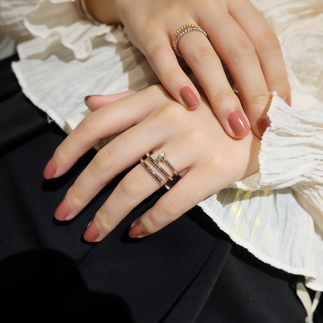 [AURORA]JUSTE RING 1.8MM SILVER DOUBLE ROW