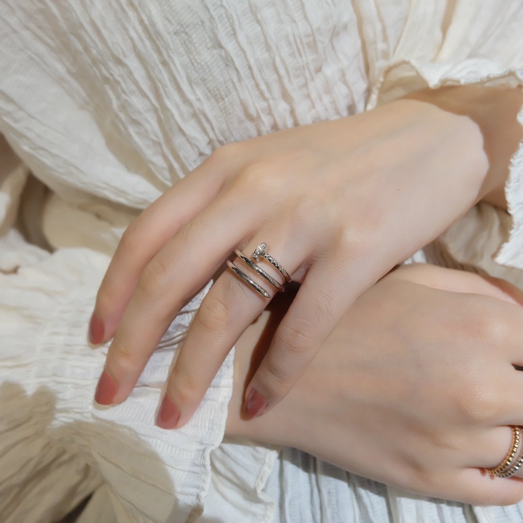 [AURORA]JUSTE RING 1.8MM SILVER DOUBLE ROW