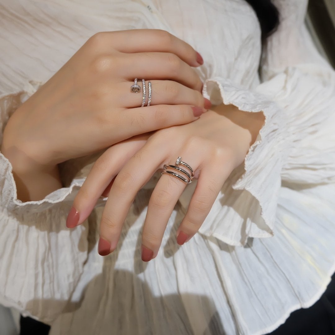 [AURORA]JUSTE RING 1.8MM SILVER DOUBLE ROW