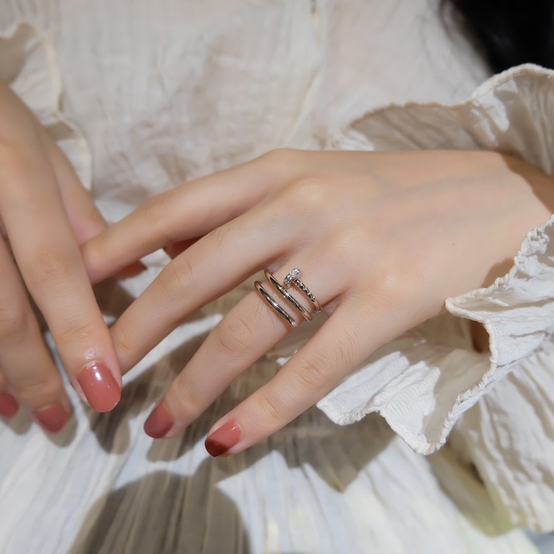 [AURORA]JUSTE RING 1.8MM SILVER DOUBLE ROW