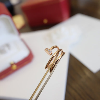 [AURORA]JUSTE RING 1.8MM PINK GOLD DOUBLE ROW