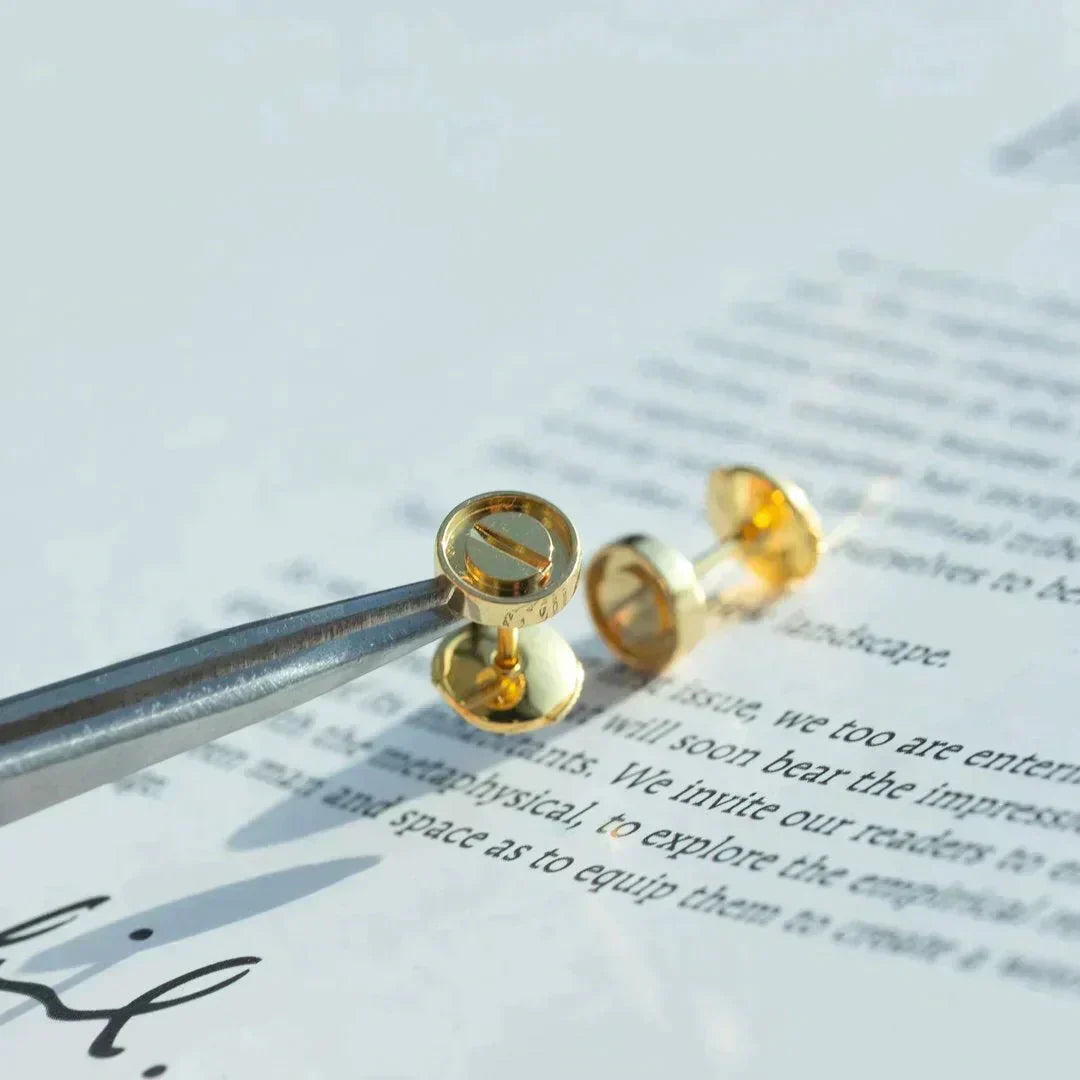 [AURORA]LOVE EARRINGS GOLD 10MM