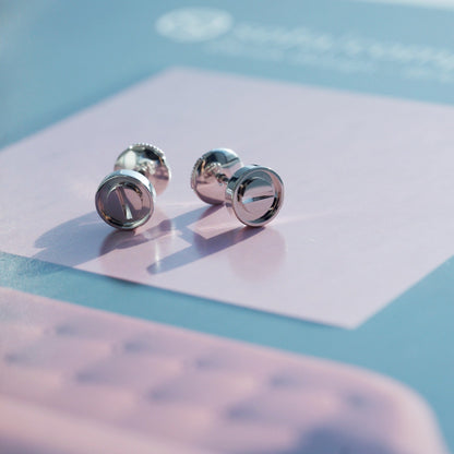 [AURORA]LOVE EARRINGS SILVER 10MM