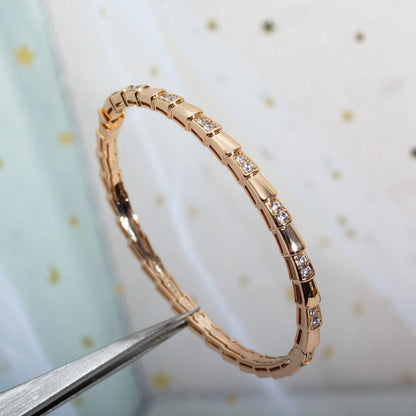 [AURORA]SERPENTI SMALL BRACELET PINK GOLD DIAMOND