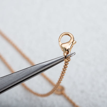 [AURORA]PARENTESI NECKLACE PINK GOLD