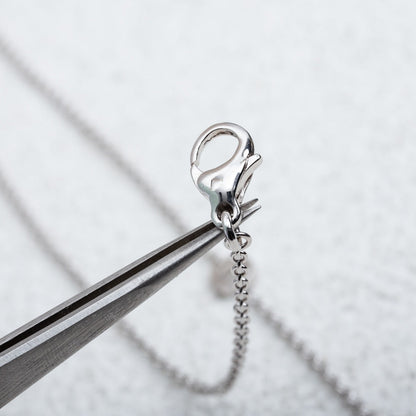 [AURORA]PARENTESI NECKLACE SILVER