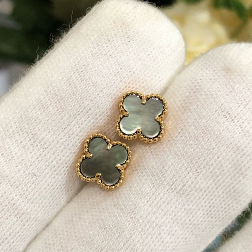 [AURORA]CLOVER MINI GOLD EARRINGS